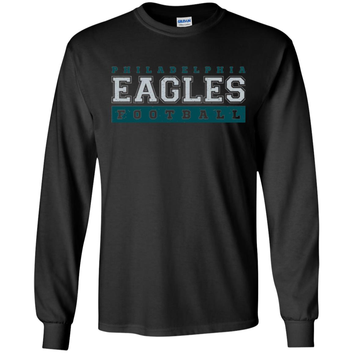 Football Lover T-shirt Philadelphia Football Fly Eagles Fly Collegiate Black