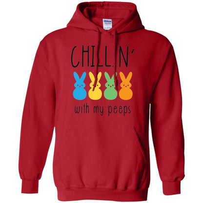 Chillin With My Peeps Happy Easter T-shirt Red