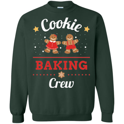 Christmas T-shirt Gingerbread Cookie Baking Crew Forest Green