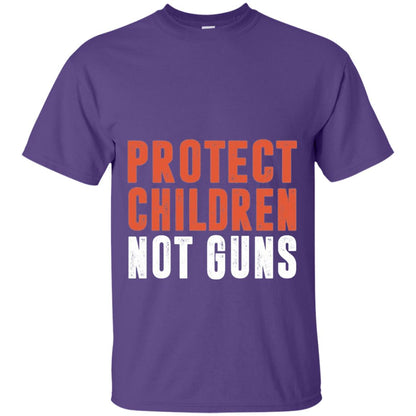 Protect Children Not Guns Anti Gun T-shirt Purple