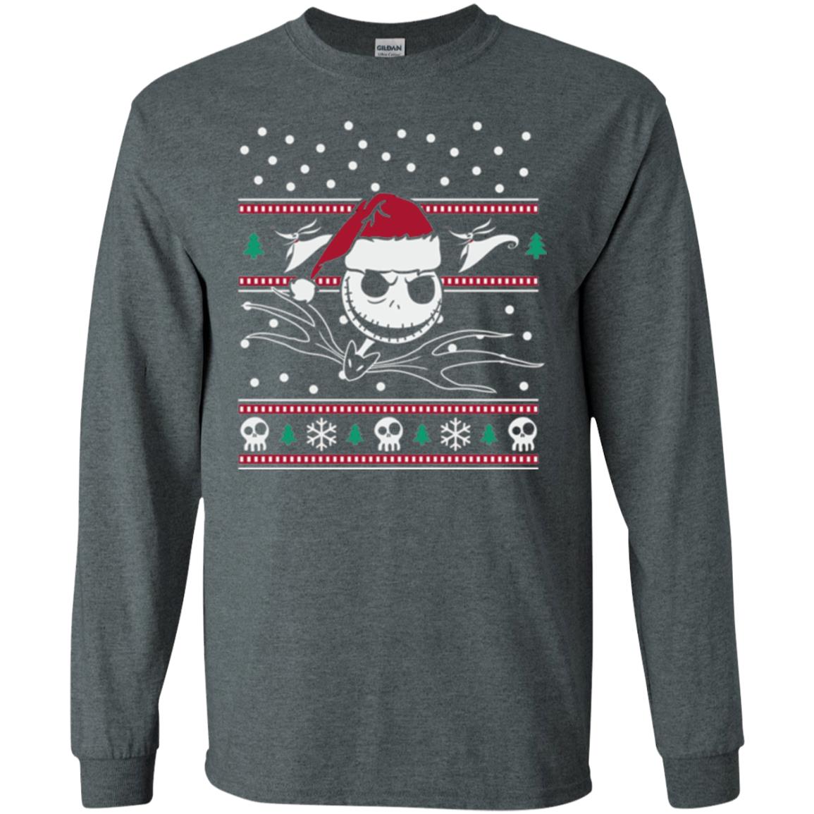 Disney Nightmare Before Christmas Holiday Christmas T-shirt Dark Heather