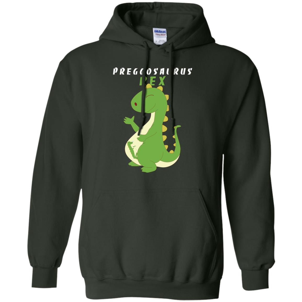 Dinosaur Pregnancy Pregosaurus Shirt Forest Green