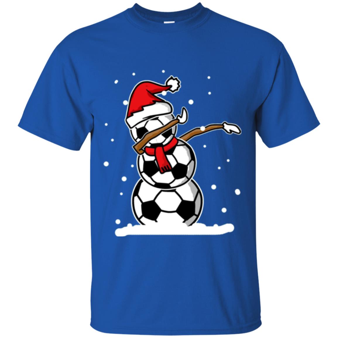 Christmas T-shirt Dabbing Snowman Ball Royal