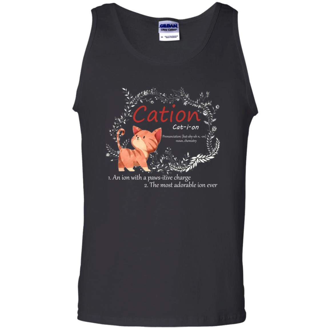 Cation An Ion With A Paws-itive Charge The Most Adorable Ion Ever Positive Thinking Day Shirt Black