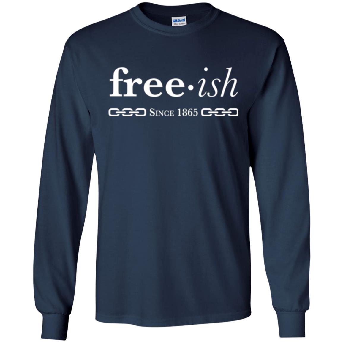 Free-ish Since 1865 Black Pride T-shirt Navy