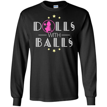 Bowling Lover T-shirt Dolls With Balls T-shirt Black