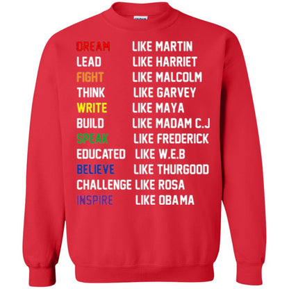 Dream Like Martin Inspire Like Obama T-shirt Red