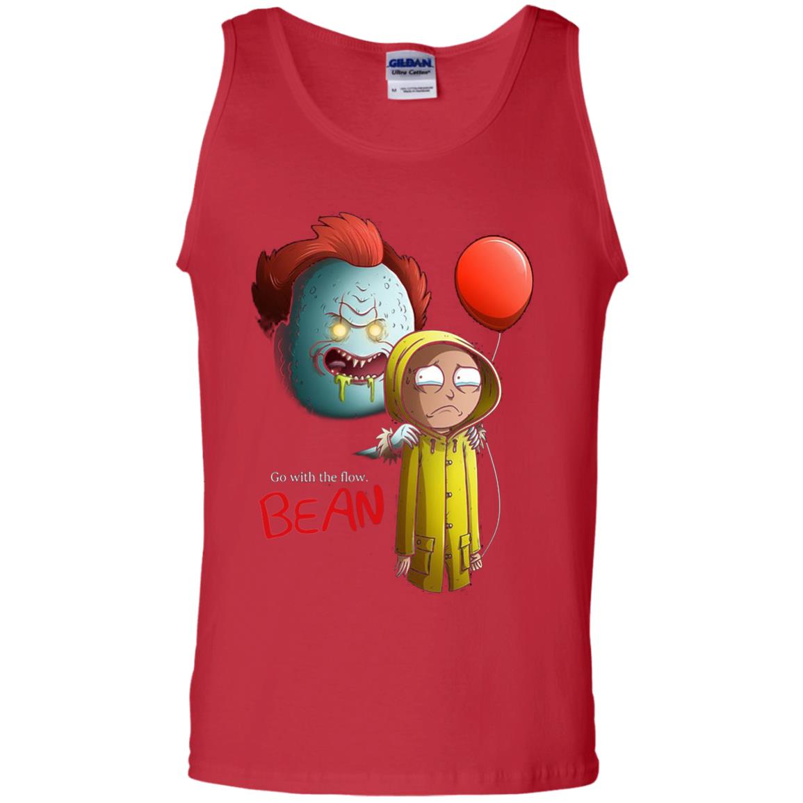 Go With The Flow It And Bean Horror Movie Shirt Red