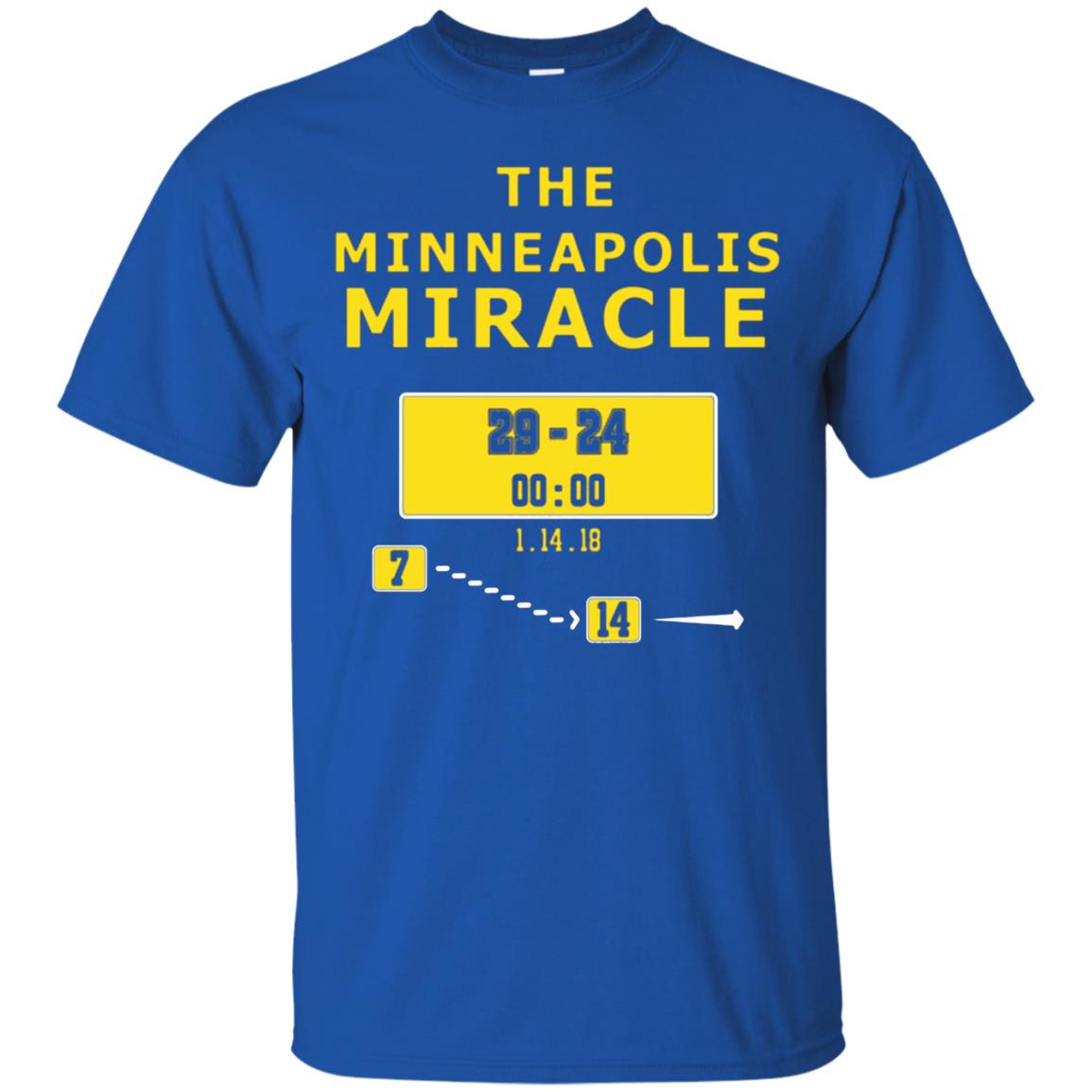 Football Lover T-shirt The Minneapolis Miracle Royal