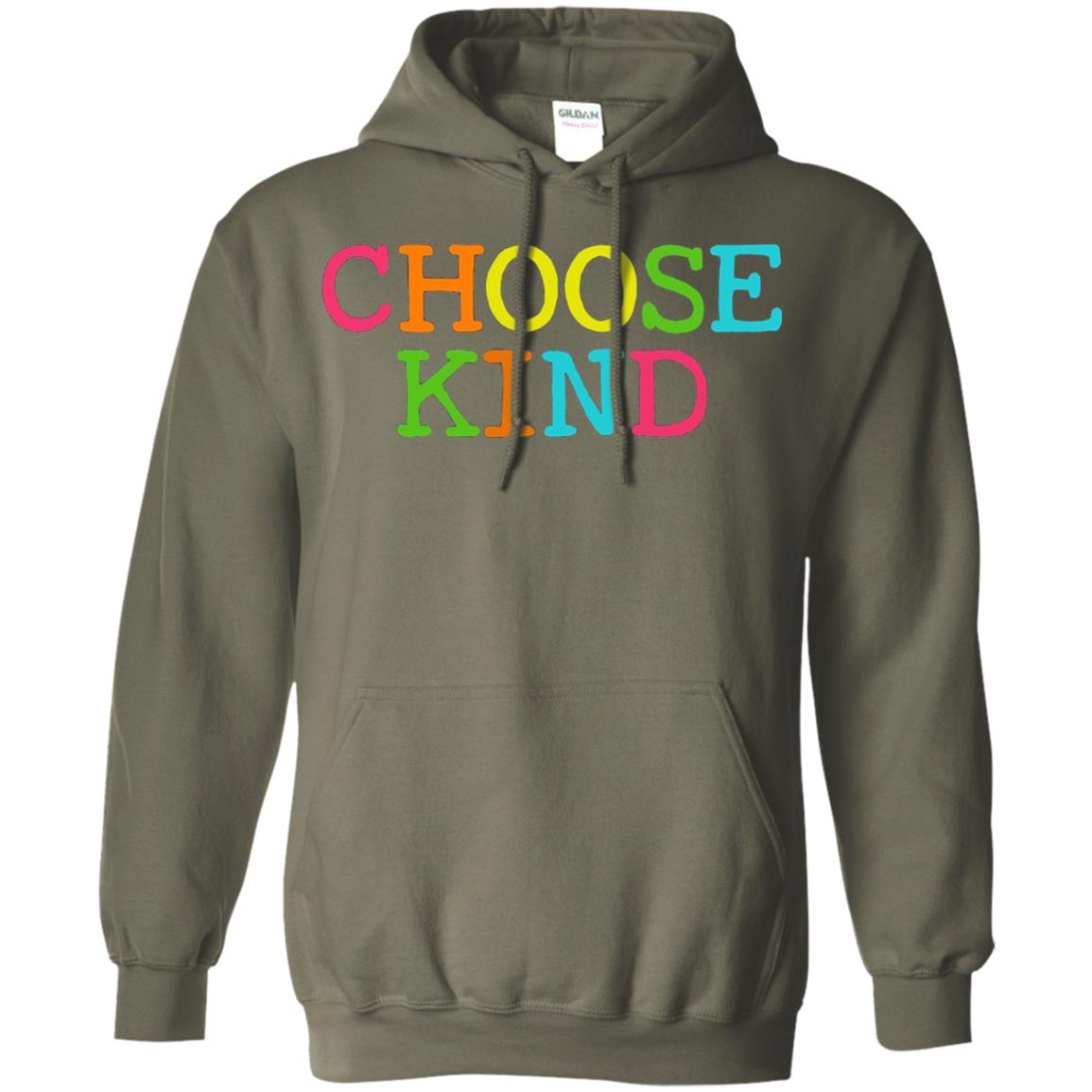 Choose Kind Be Kind Anti Bullying T-shirt Military Green