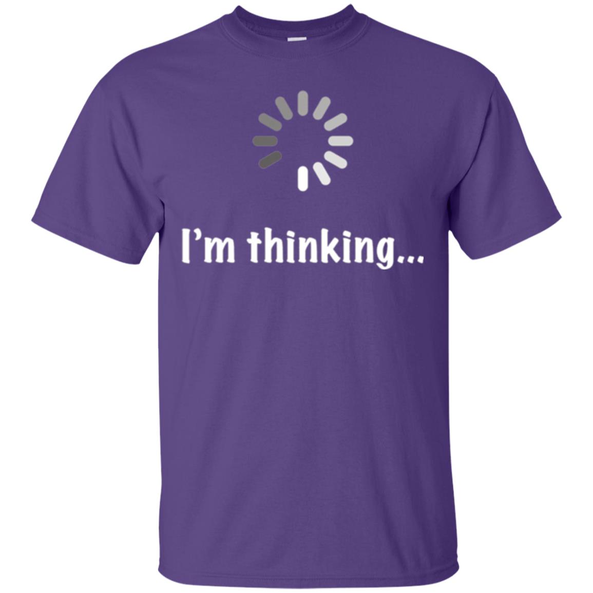 Funny T-shirt I_m Thinking Purple