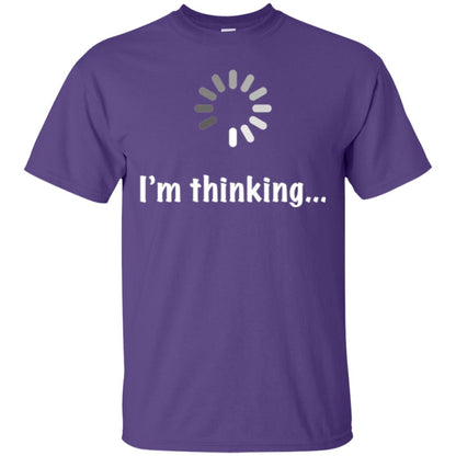 Funny T-shirt I_m Thinking Purple