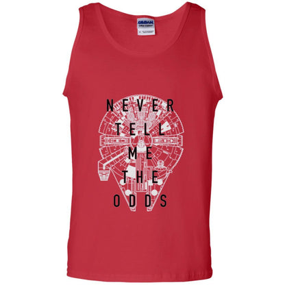 Film T-shirt Falcon Never Tell Me The Odds T-shirt Red