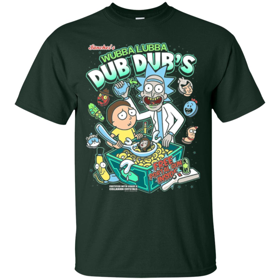 Movie T-shirt Wubba Luba Dub Dub_s Cereal Forest Green