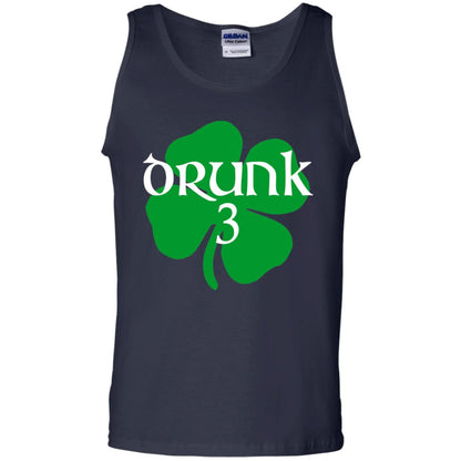 Drunk 3 Lucky Thing St. Patrick_s Day Irish T-shirt Navy