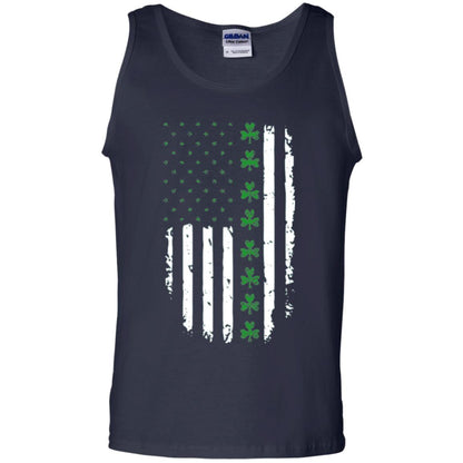 Irish American Flag St. Patrick_s Day T-shirt Navy