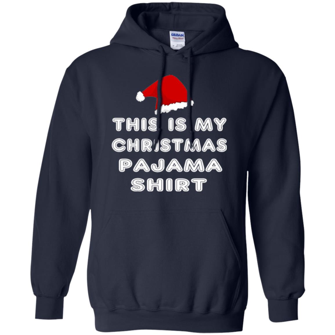 Christmas T-shirt This Is My Christmas Pajama Shirt Navy