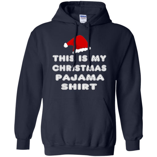 Christmas T-shirt This Is My Christmas Pajama Shirt Navy