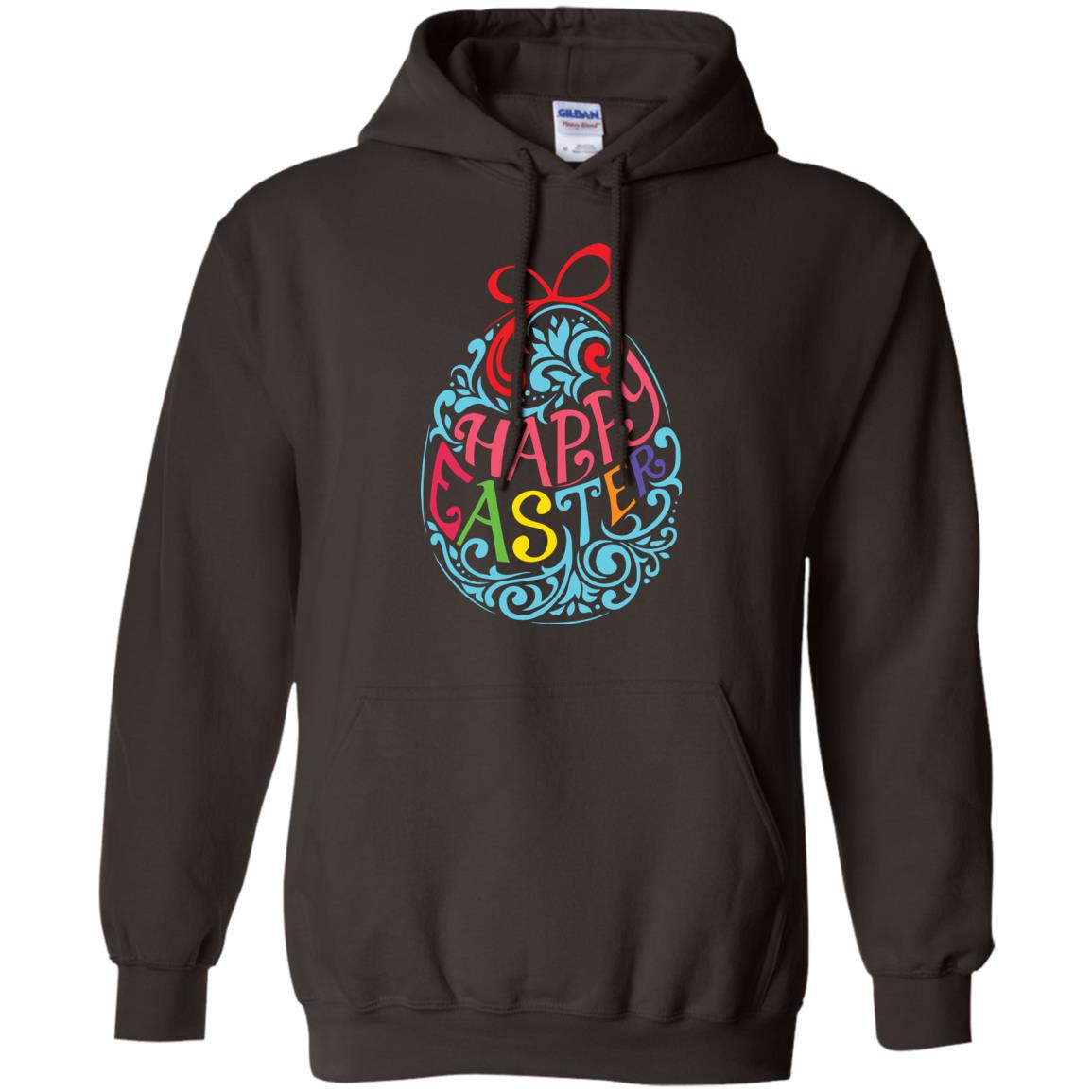 Happy Easter Day T-shirt Dark Chocolate