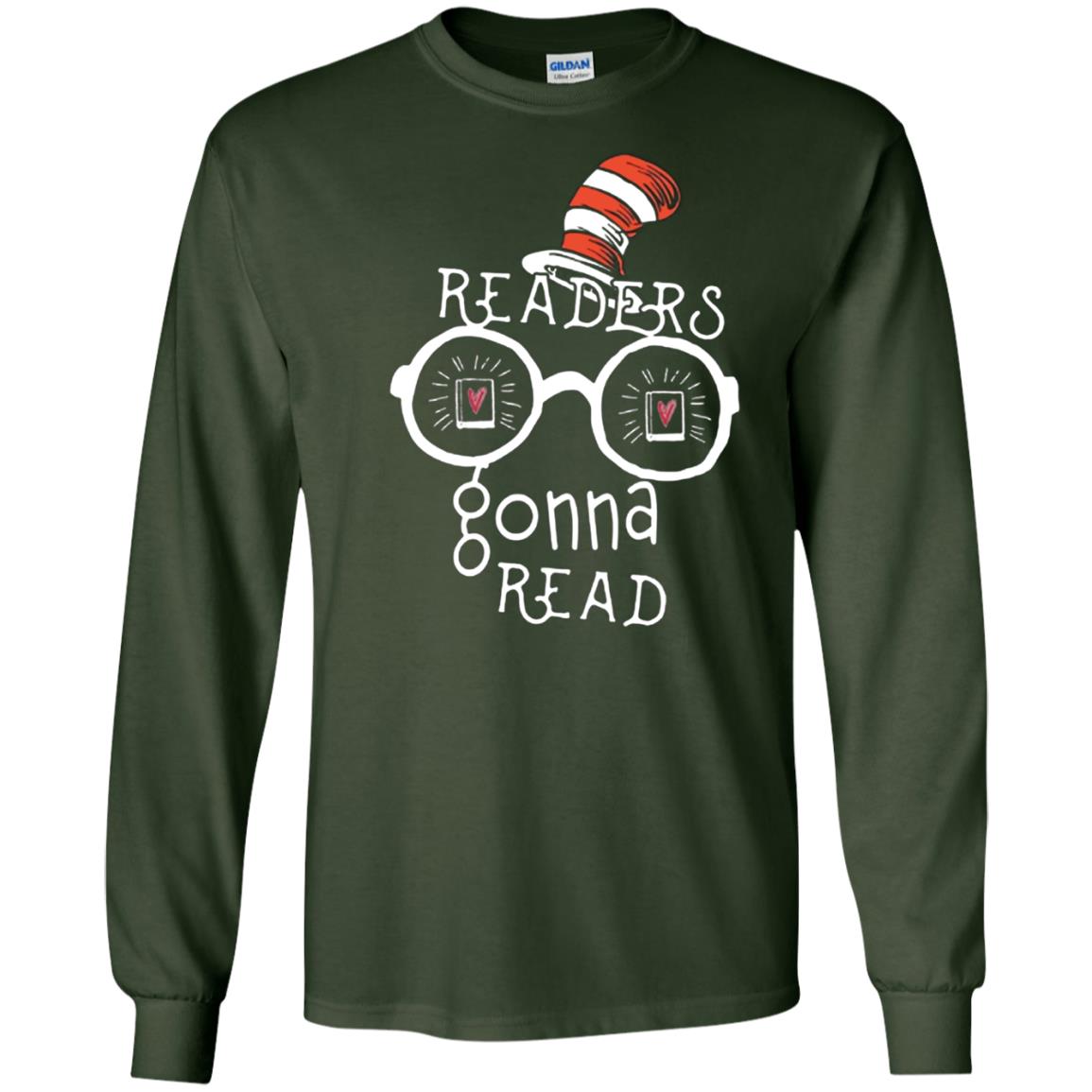 Readers Gonna Read Bookworm T-shirt Forest Green