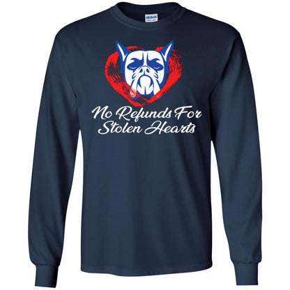 Dog Lover T-shirt No Refunds For Stolen Hearts Navy