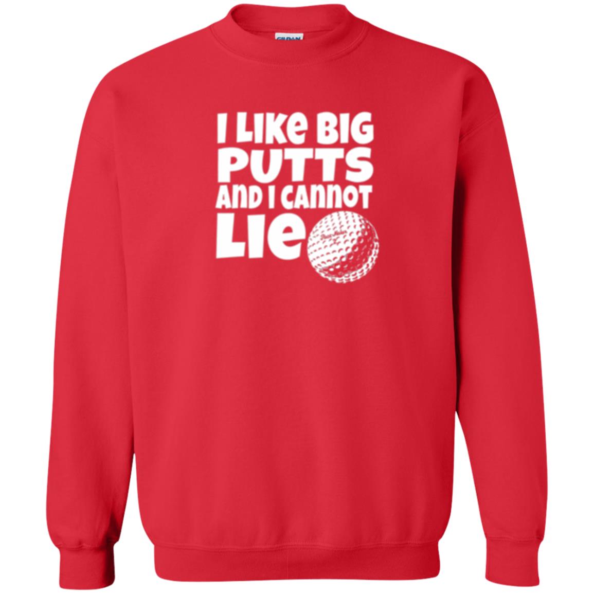 Golf Lover T-shirt I Like Big Putts And I Cannot Lie Red