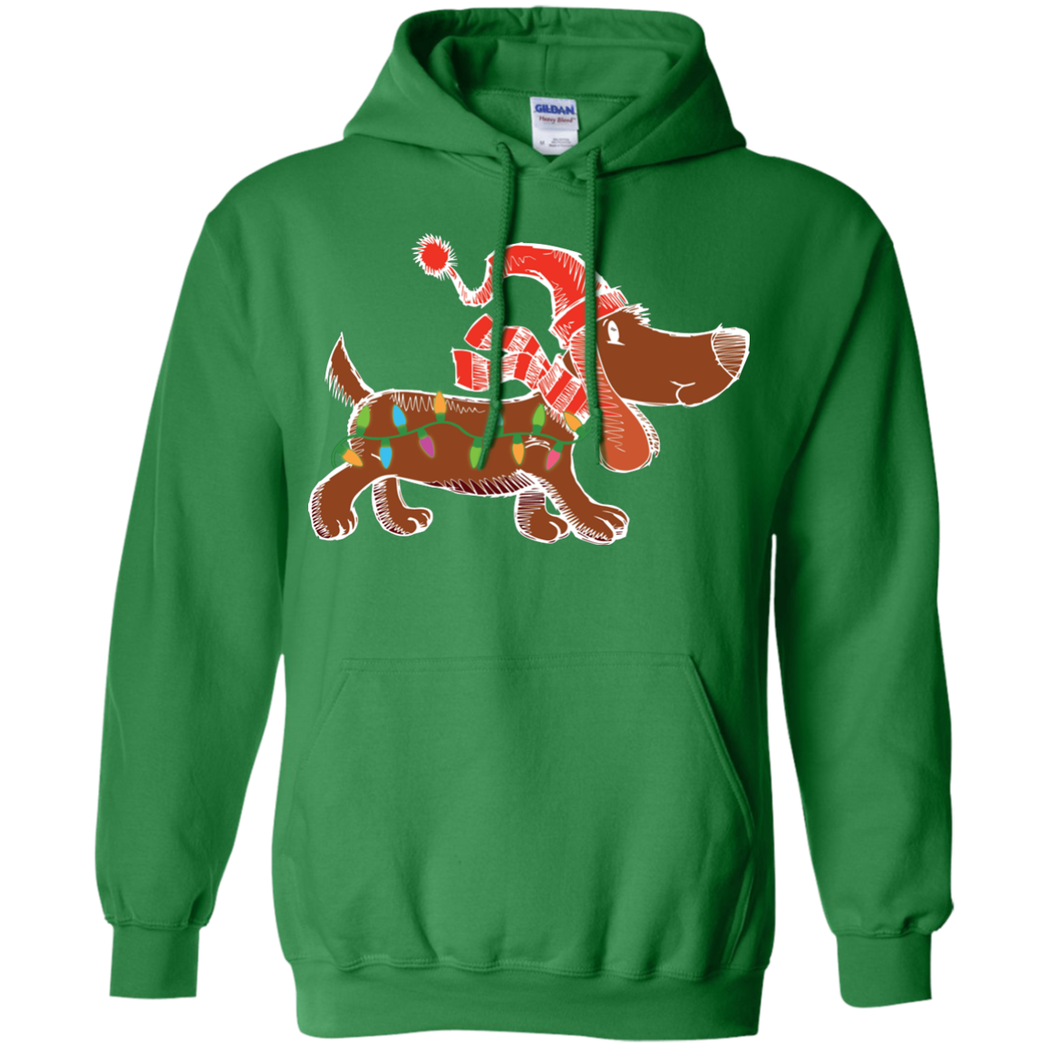 Dog Lover T-Shirt Christmas Lights Labrador Retriever Dog Lover Irish Green