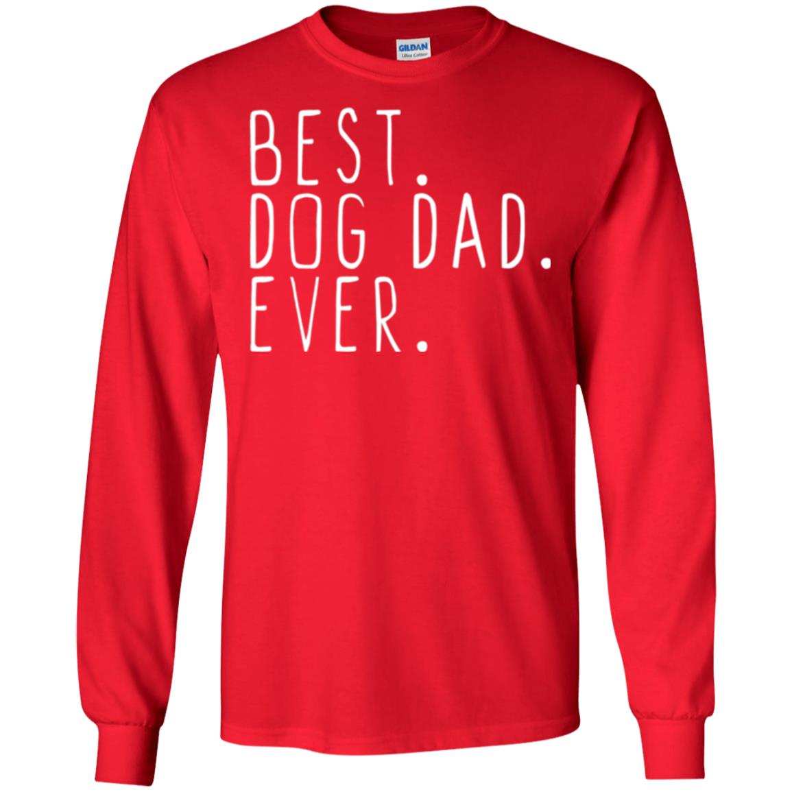 Best Dog Dad Ever T-shirt Red