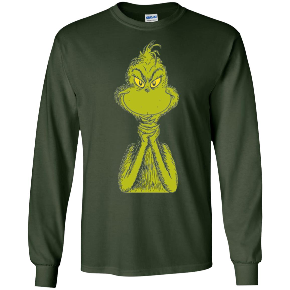 Dr. Seuss Classic Sly Grinch T-shirt Forest Green