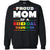 Proud Mom Of A Bisexual Daughter Mom Supports Bisexual Pride 2018 ShirtG180 Gildan Crewneck Pullover Sweatshirt 8 oz.