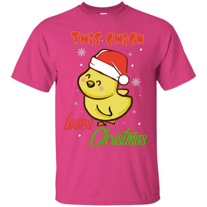 This Chicks Loves Christmas X-mas Gift Shirt Heliconia