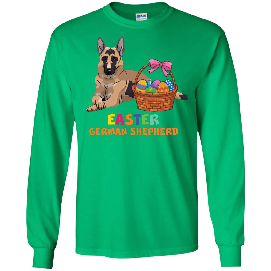 Easter German Shepherd Dog Lover T-shirt For Easter Irish Green