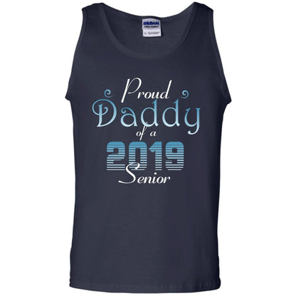 Proud Daddy Of 2019 Senior Father Shirt Navy