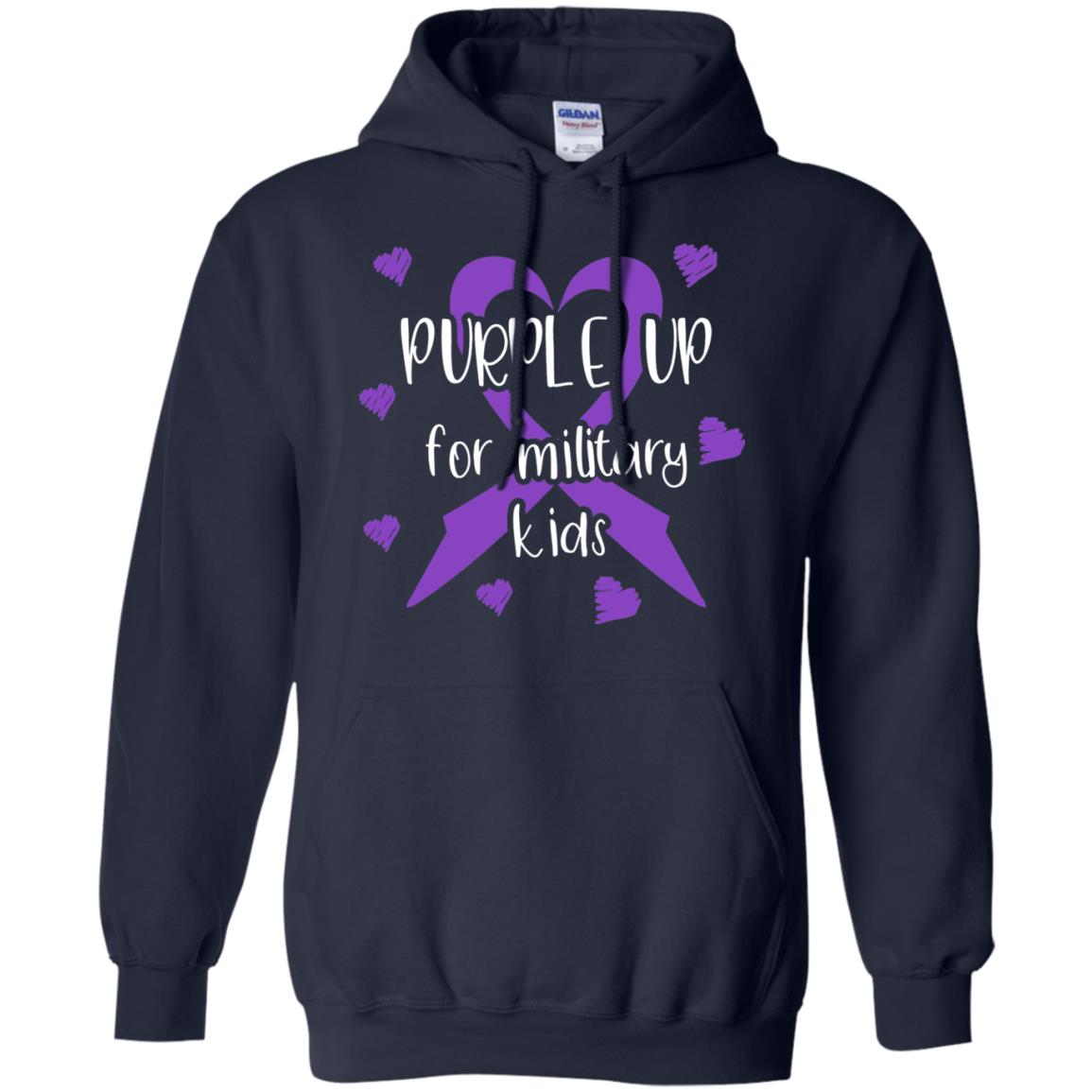 Purple Up For Military Kids Shirt Navy