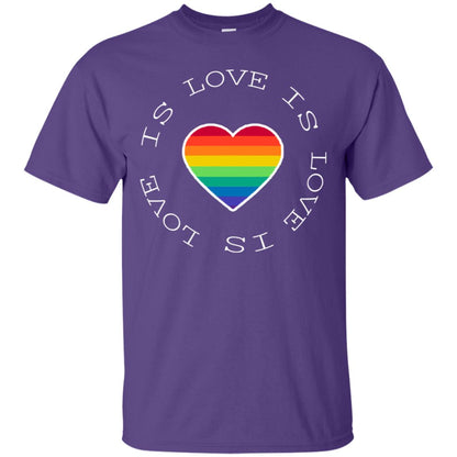 Love Is Love Rainbow Heart Lgbt Support Gift Shirt Purple