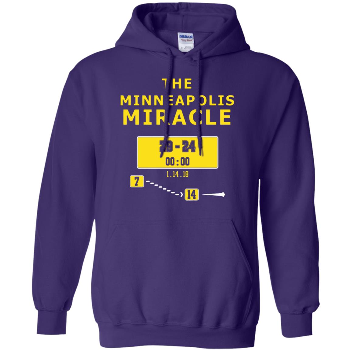 Football Lover T-shirt The Minneapolis Miracle Purple