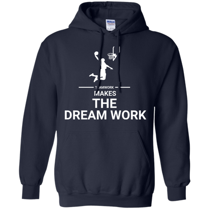 Basketball T-shirt Teamwork Makes The Dream Work Navy