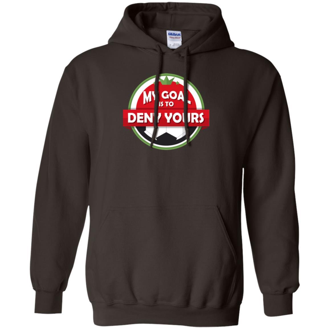 Soccer Christmas T-shirt My Goal Is To Deny Yours Dark Chocolate