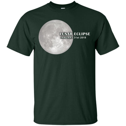 Eclipse January 31st 2018 Total Lunar Eclipse Shirts Forest Green