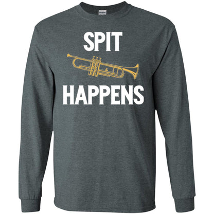 Trumpet Players T-shirt Spit Happens Dark Heather