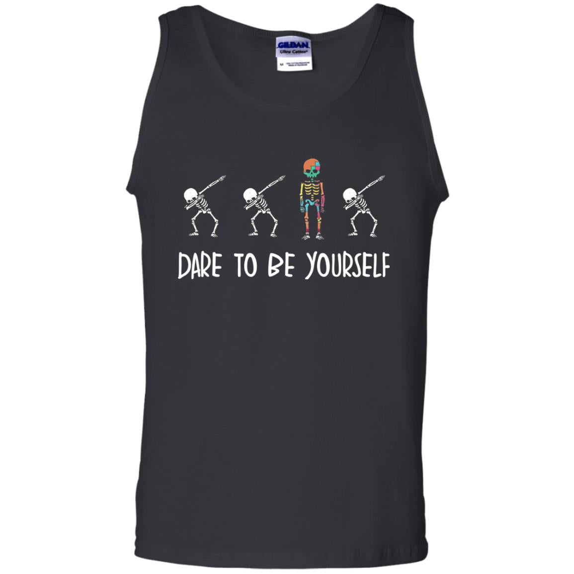 Dare To Be Yourself Autism Awareness T-shirt Black