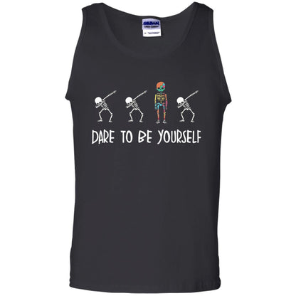 Dare To Be Yourself Autism Awareness T-shirt Black