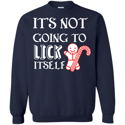 Christmas T-Shirt It's Not Going To Lick Itself Navy