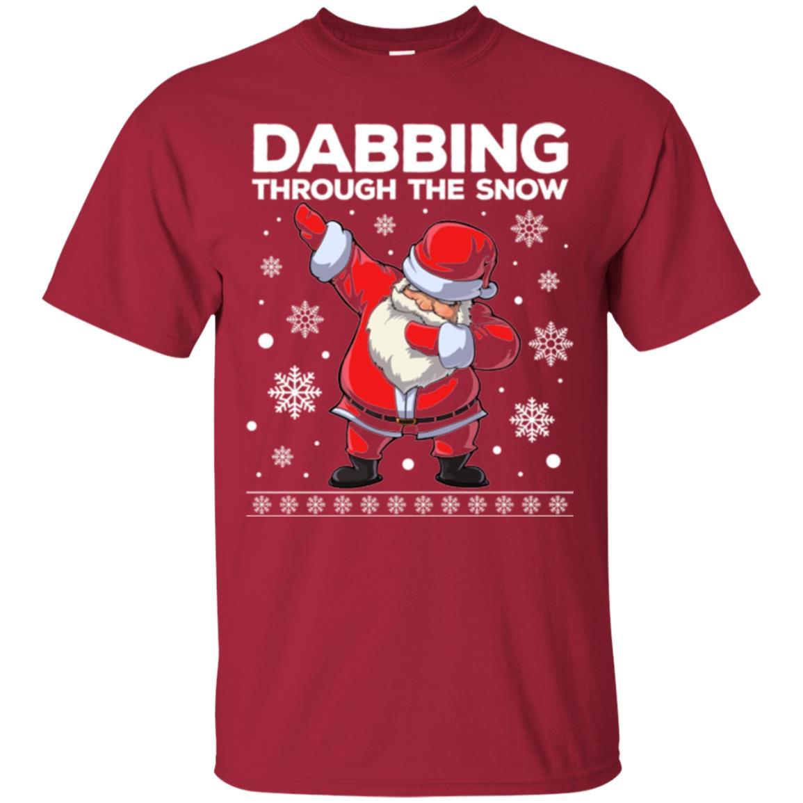 Christmas T-shirt Dabbing Through The Snow T-shirt Cardinal