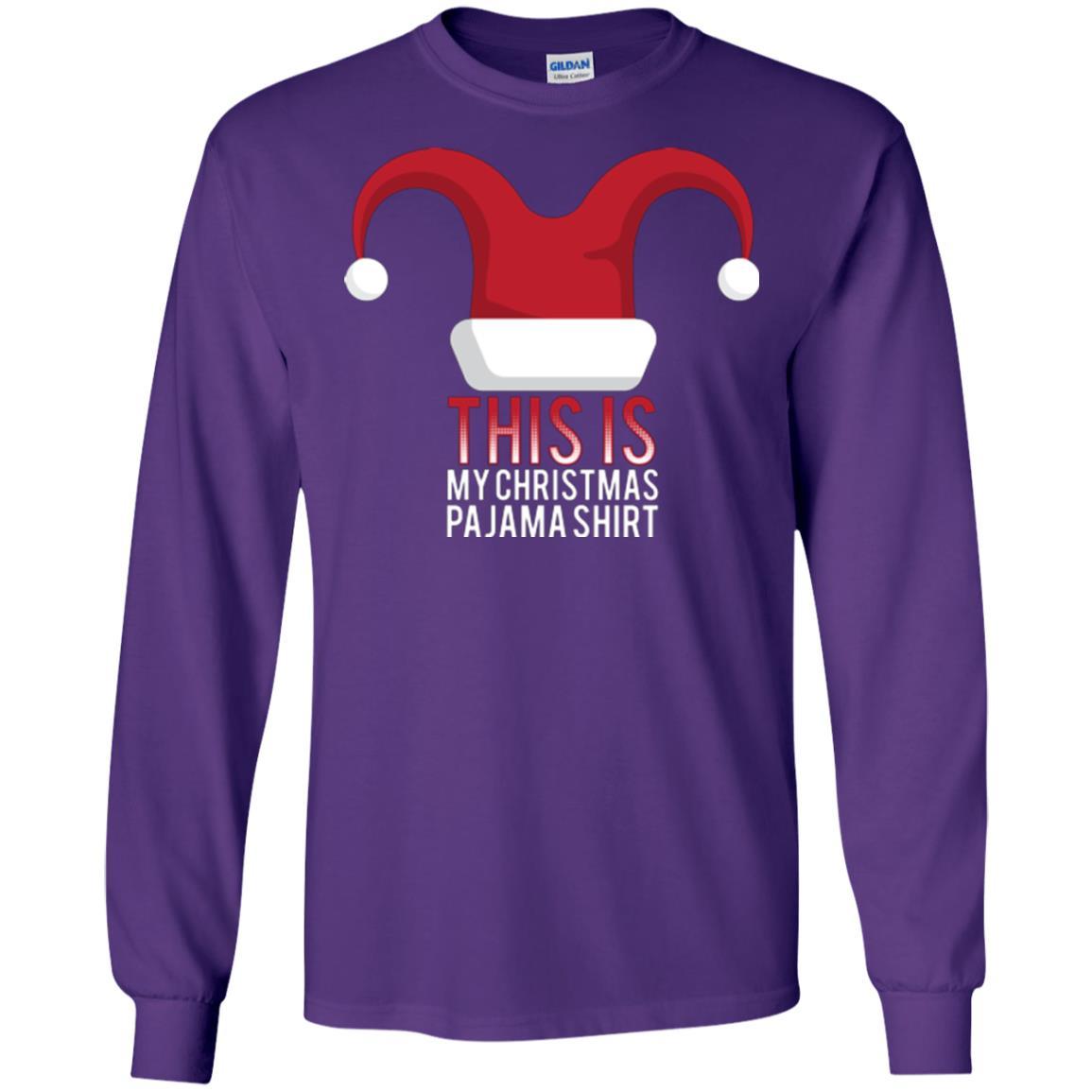 Christmas T-shirt This Is My Christmas Pajama Shirt Purple