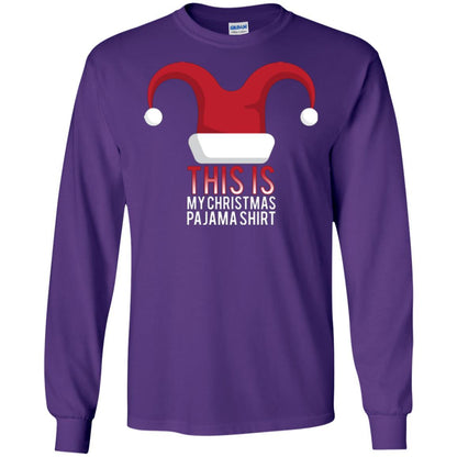 Christmas T-shirt This Is My Christmas Pajama Shirt Purple