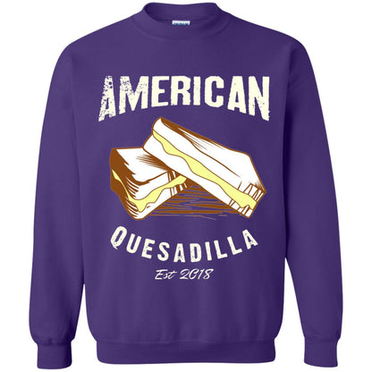 American Quesadilla Est 2018 Grilled Cheese T-shirt Purple
