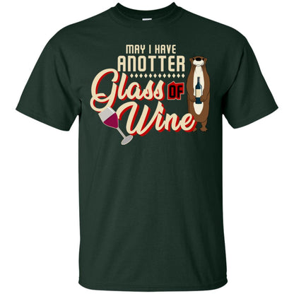 May I Have Anotter Glass Of Wine Funny Otter Shirt For Drinking Lovers Forest
