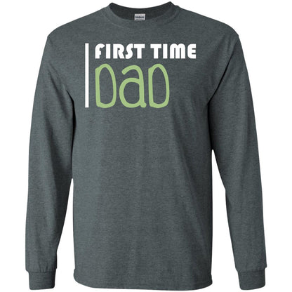 First Time Dad New Dad Shirt Dark Heather