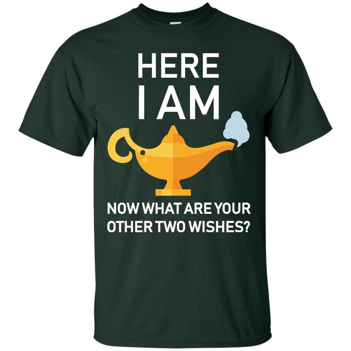 Here I Am Now What Are Your Other Two Wishes Lamp Shirt Forest